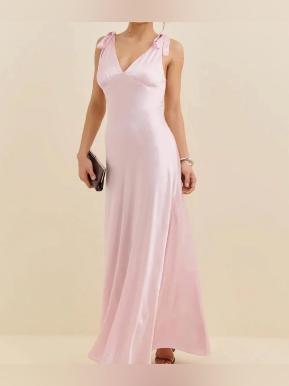 Reformation Pernille Silk Dress in Cherry Blossom Size XS NWT